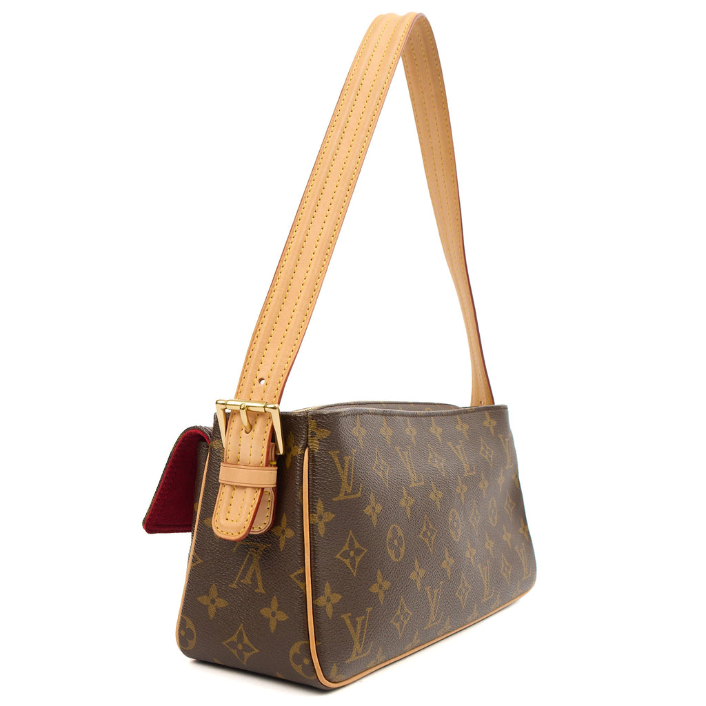 Louis Vuitton Shoulder Bag Vivacite Bag in Monogram, Canvas — Top View