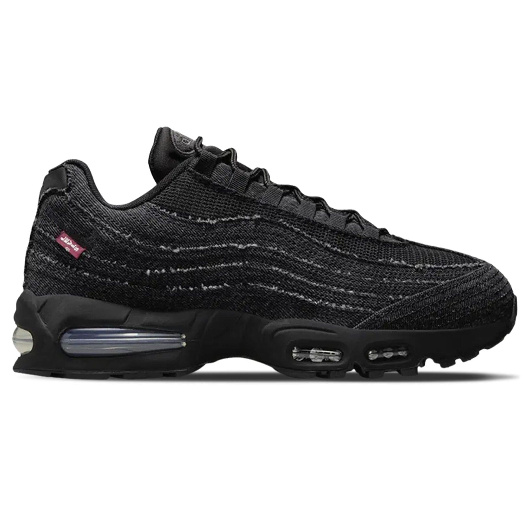 Levi's x Nike Air Max 95 OG 'Black Anthracite' — UK 3 | EU 35.5 | US 3.5 — Side View