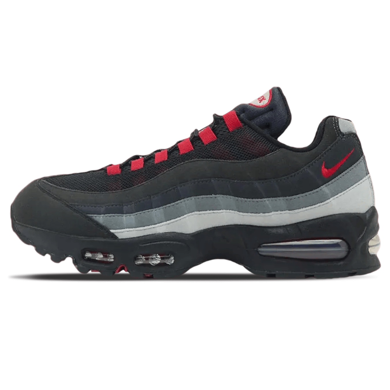 Liverpool F.C. x Nike Air Max 95 OG 'Black Gym Red' — UK 3 | EU 35.5 | US 3.5 — Front View