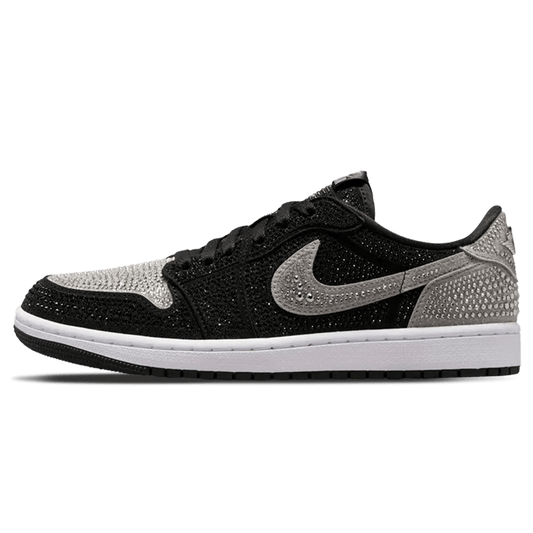 Swarovski x Air Jordan 1 Retro Low OG Wmns 'Shadow' — UK 2.5 | EU 35.5 | US 5 — Front View