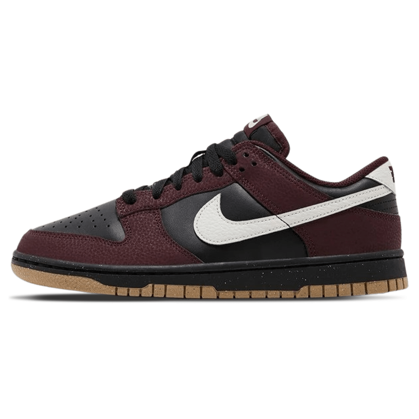 Nike Dunk Low Next Nature Wmns 'Burgundy Crush Black' — UK 2.5 | EU 35.5 | US 5 — Front View