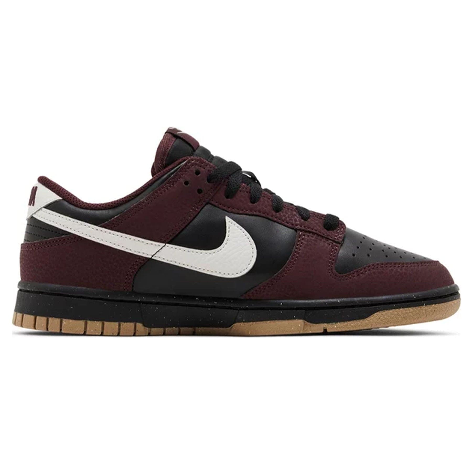 Nike Dunk Low Next Nature Wmns 'Burgundy Crush Black' — UK 2.5 | EU 35.5 | US 5 — Side View