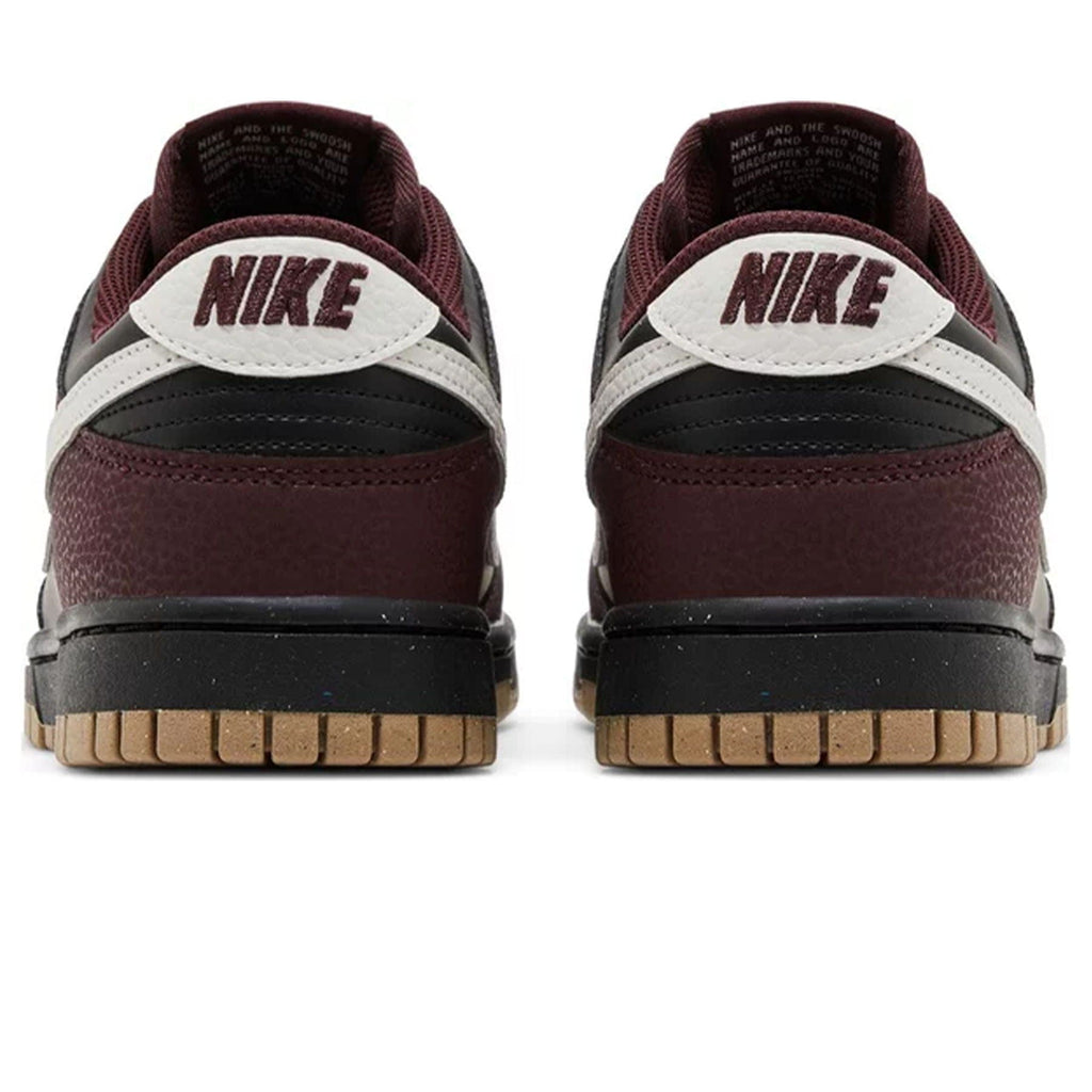 Nike Dunk Low Next Nature Wmns 'Burgundy Crush Black' — UK 2.5 | EU 35.5 | US 5 — Back View