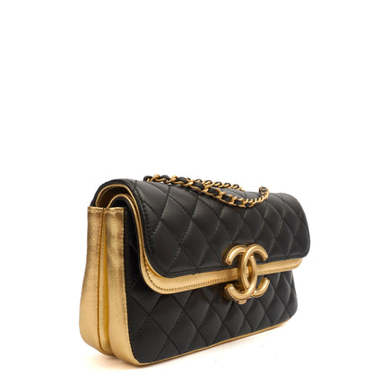 Chanel Cross Body Timeless Shoulder Bag in Black, Calfskin Leather — Alternate View 10