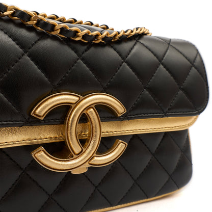 Chanel Cross Body Timeless Shoulder Bag in Black, Calfskin Leather — Alternate View 7