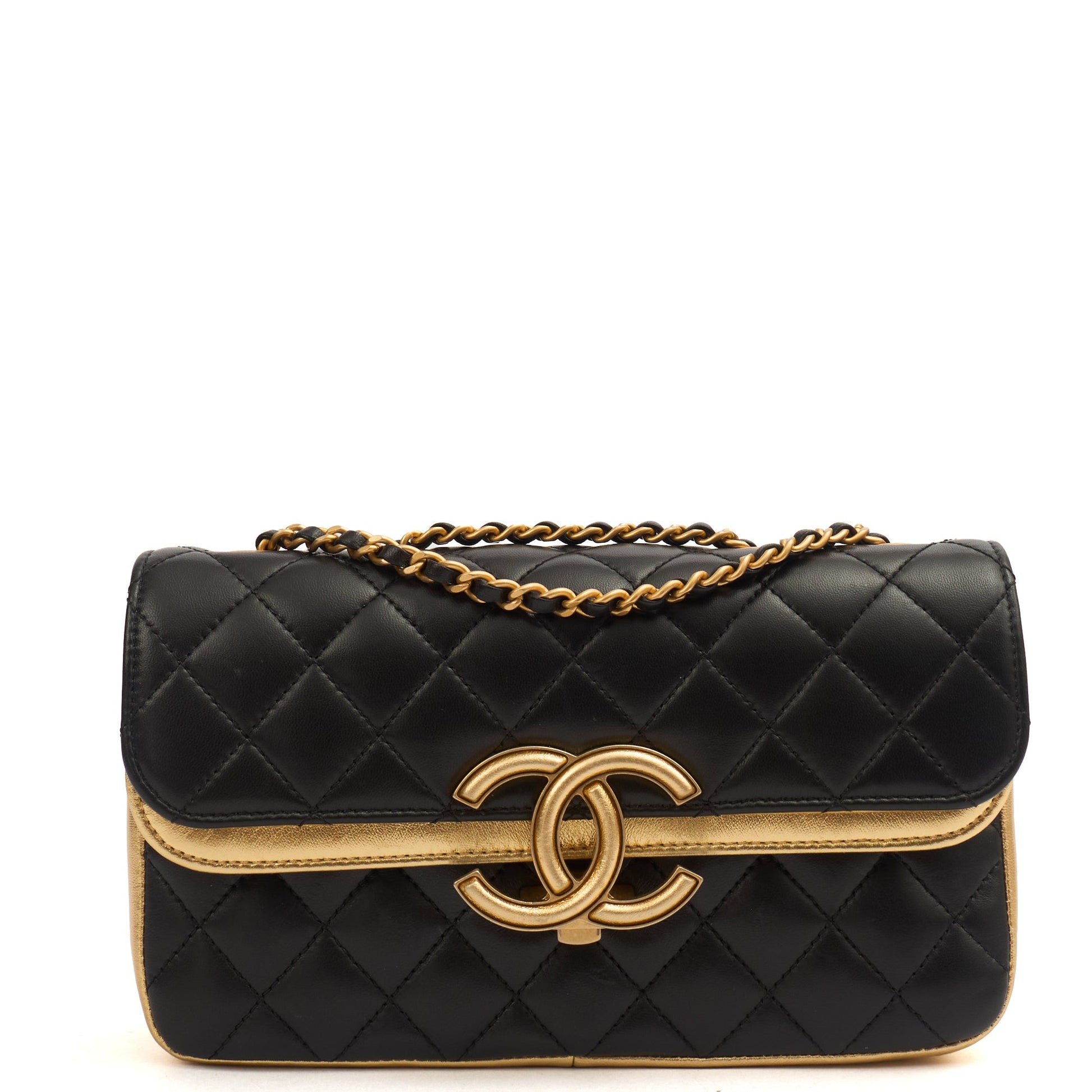Chanel Cross Body Timeless Shoulder Bag in Black, Calfskin Leather — Alternate View 17