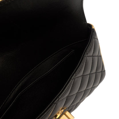 Chanel Cross Body Timeless Shoulder Bag in Black, Calfskin Leather — Alternate View 8
