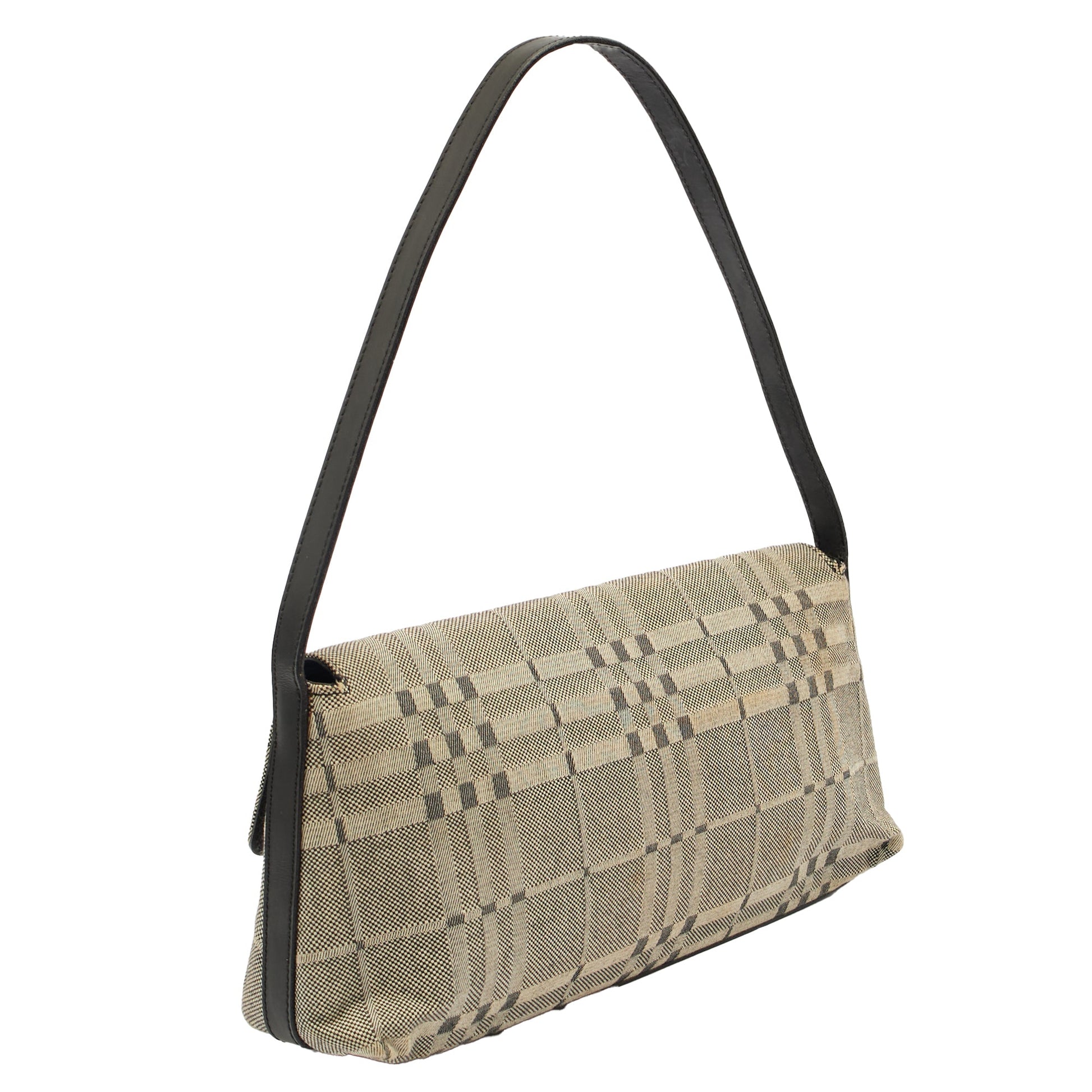 Burberry Shoulder Bag Shoulder Bag in Black, Leather — Side View