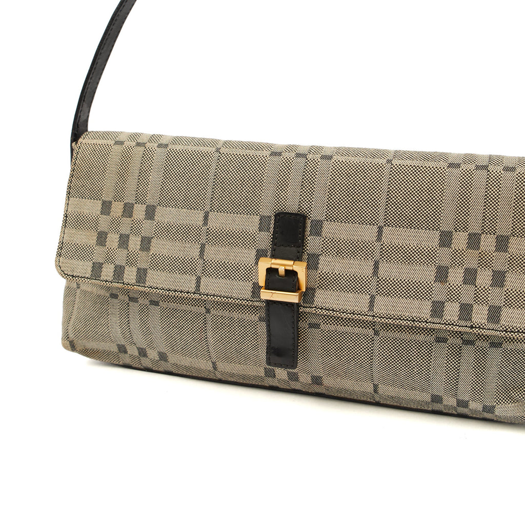Burberry Shoulder Bag Shoulder Bag in Black, Leather — Lifestyle View