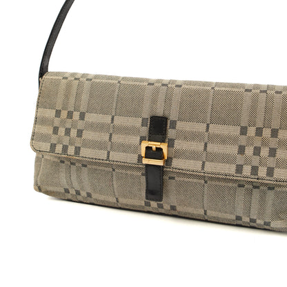 Burberry Shoulder Bag Shoulder Bag in Black, Leather — Lifestyle View