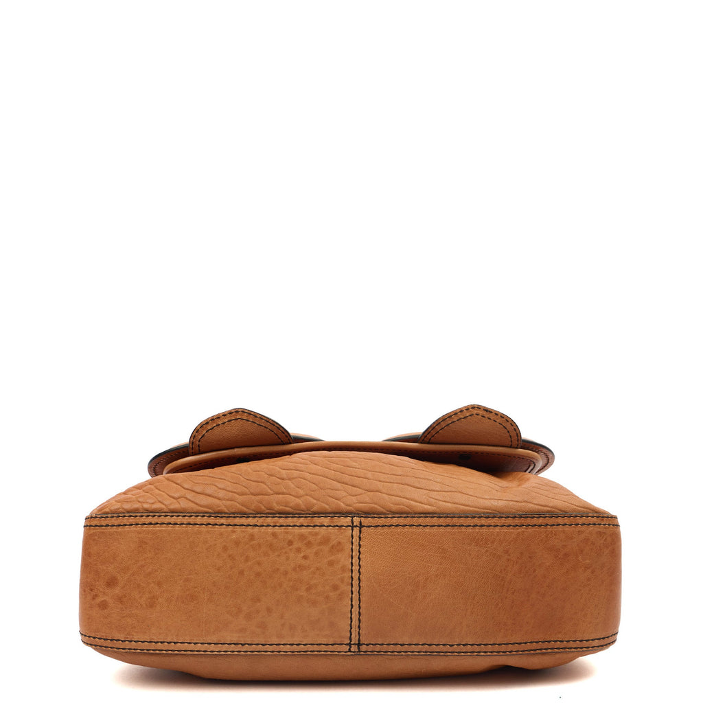 Fendi Shoulder Bag B Bag in Brown, Leather — Detail View
