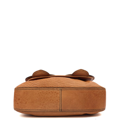 Fendi Shoulder Bag B Bag in Brown, Leather — Detail View