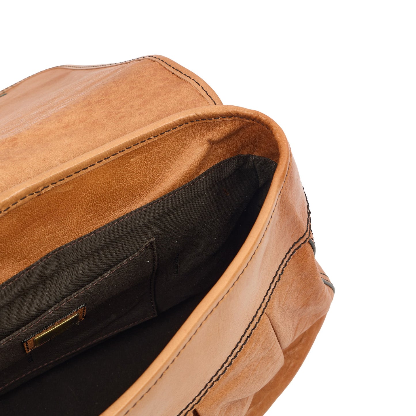 Fendi Shoulder Bag B Bag in Brown, Leather — Lifestyle View