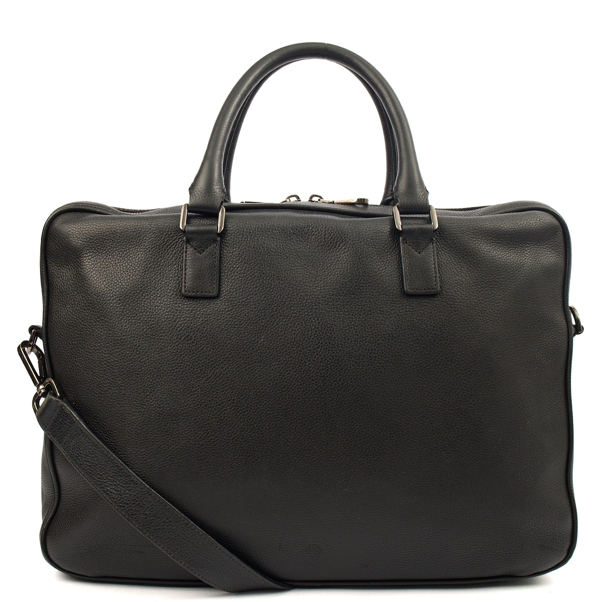 Mulberry Top Handle Briefcase in Black, Leather — Alternate View 8