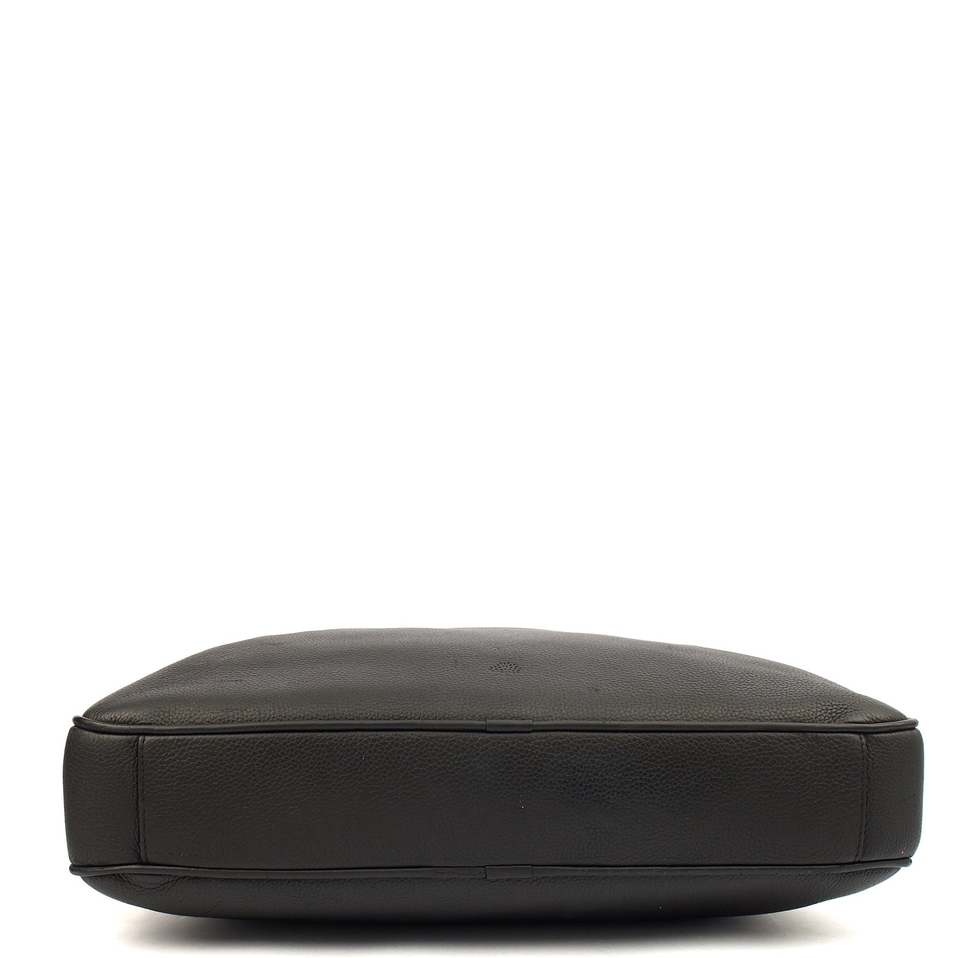 Mulberry Top Handle Briefcase in Black, Leather — Detail View