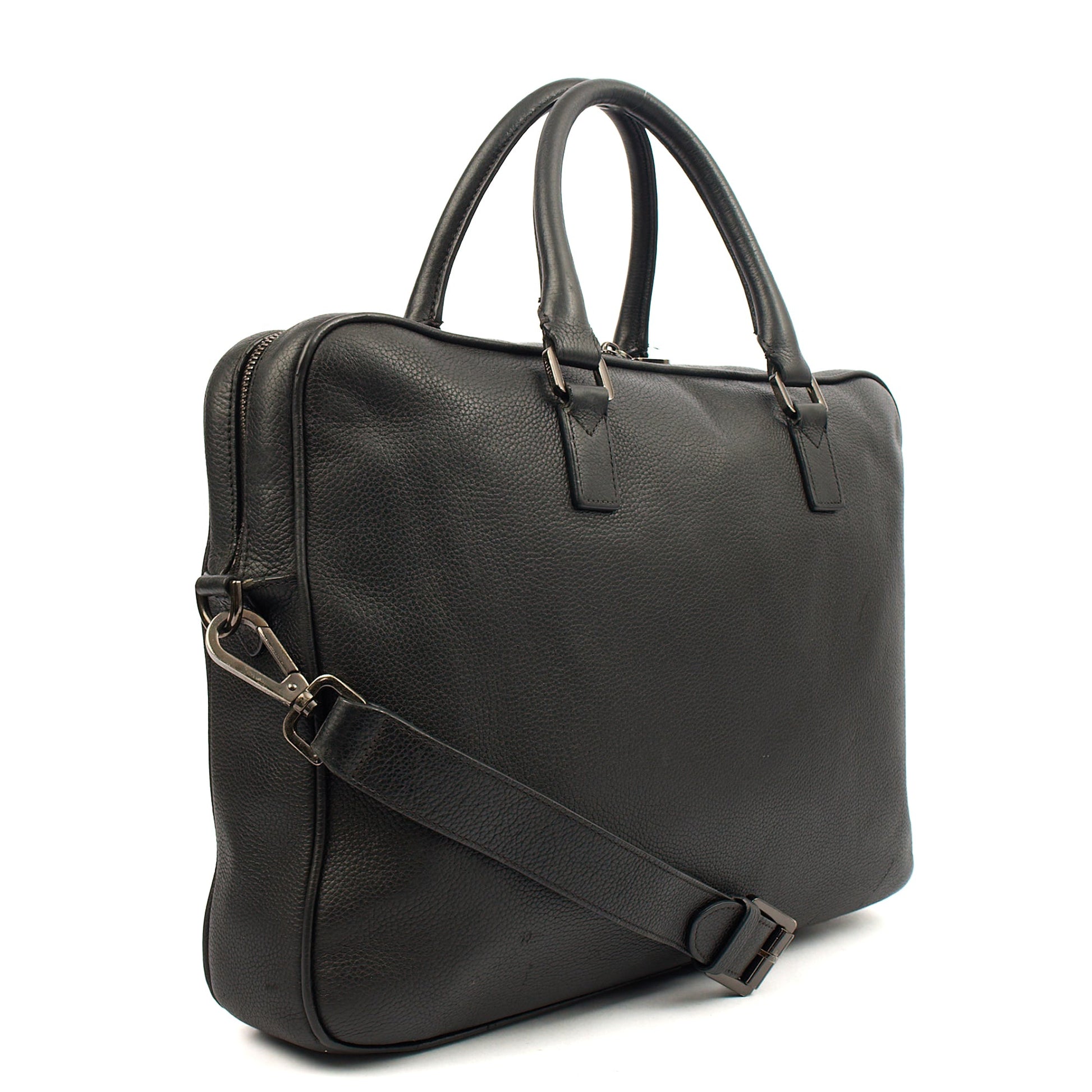 Mulberry Top Handle Briefcase in Black, Leather — Alternate View 10