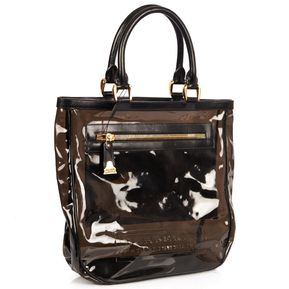 Burberry Tote Tote in Black, Other — Side View