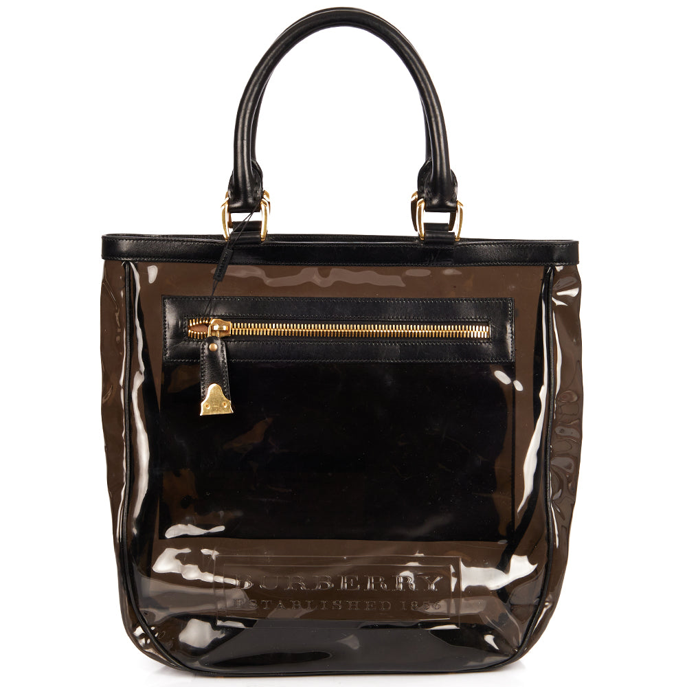 Burberry Tote Tote in Black, Other — Alternate View 11