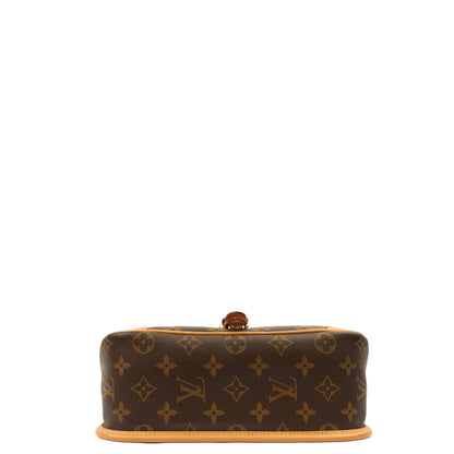 Louis Vuitton Cross Body Diane Satchel in Monogram, Canvas — Detail View