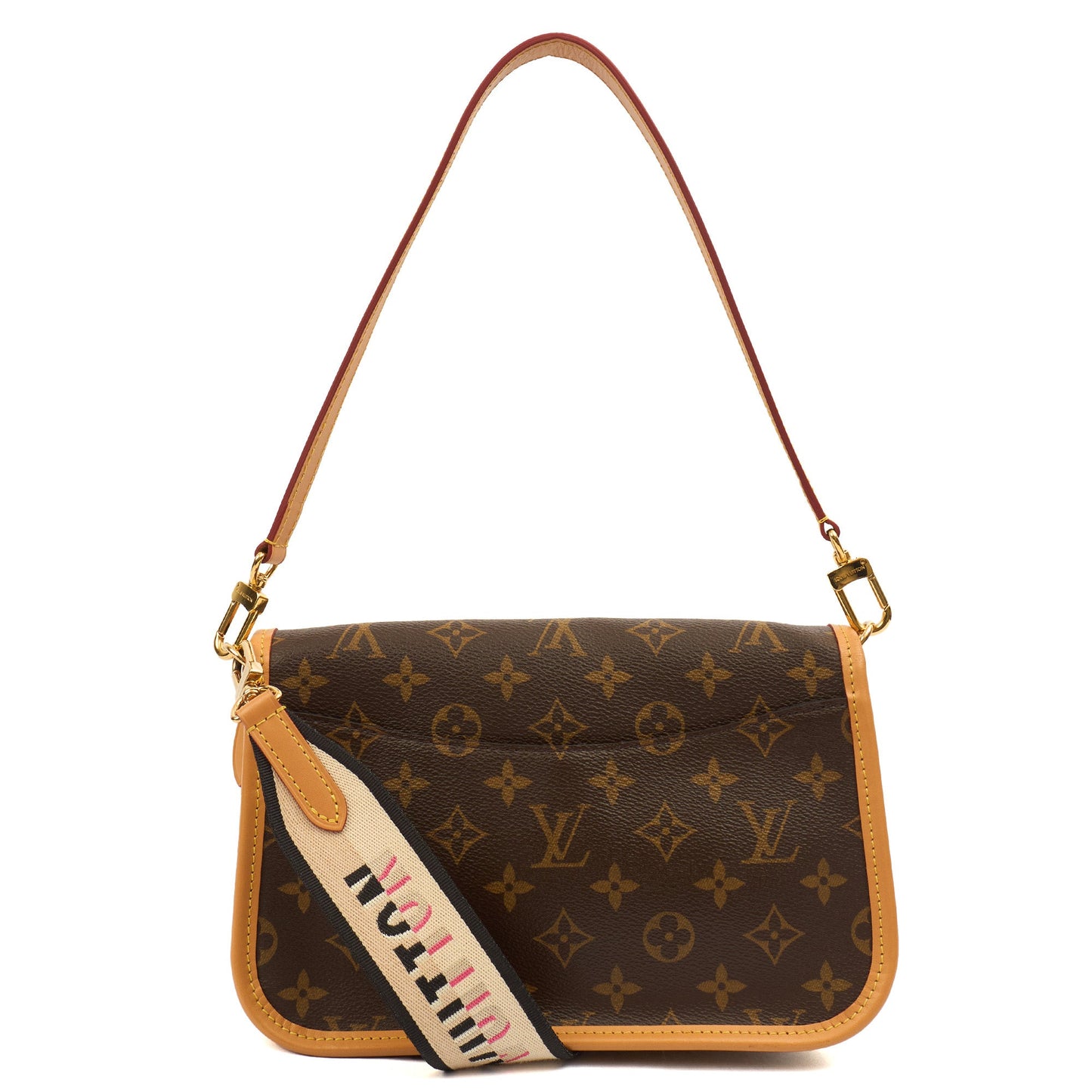 Louis Vuitton Cross Body Diane Satchel in Monogram, Canvas — Top View