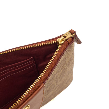 Coach Clutch Bow Wristlet in Brown, Leather — Alternate View 7