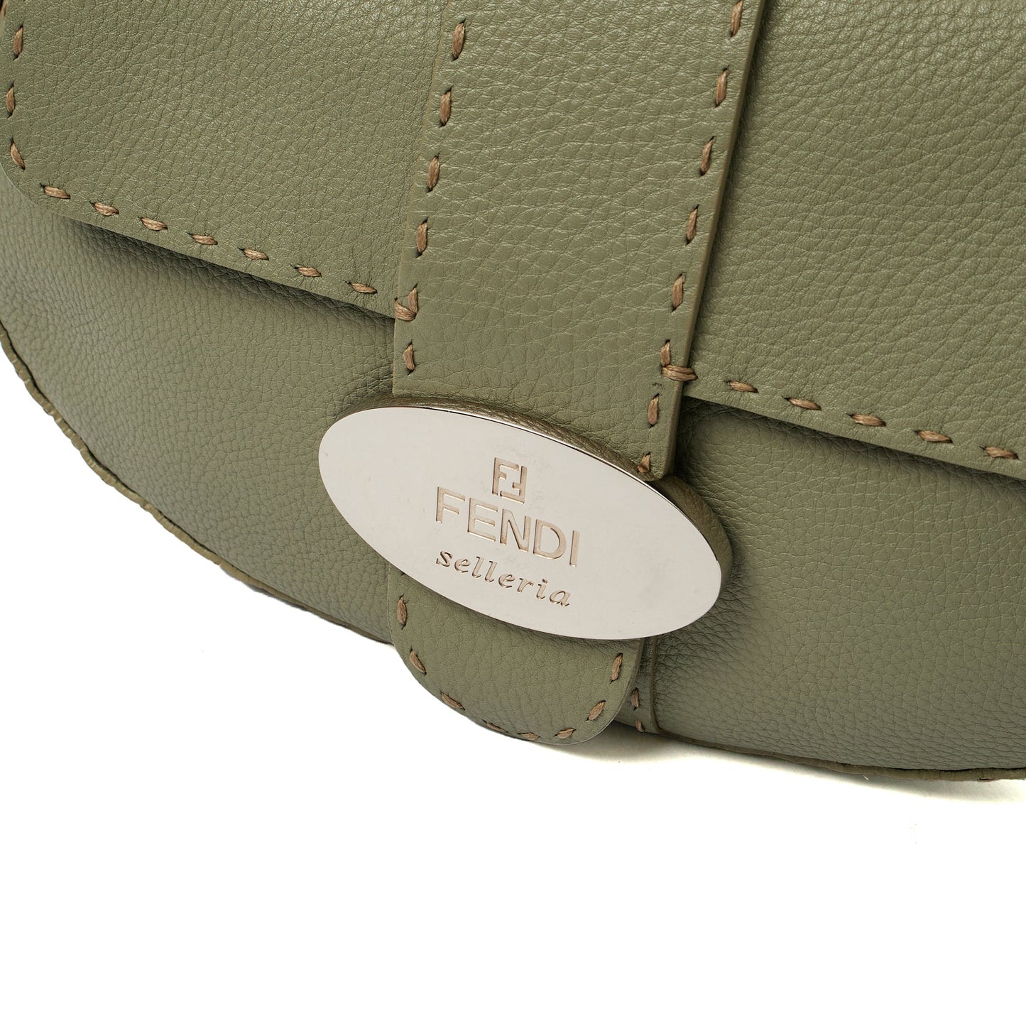 Fendi Shoulder Bag Selleria  in Blue, Leather — Alternate View 18