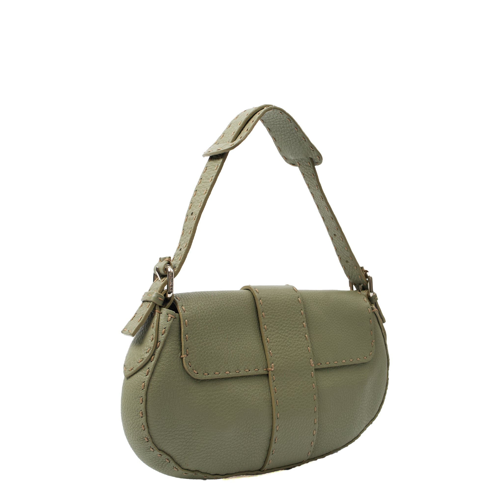 Fendi Shoulder Bag Selleria  in Blue, Leather — Alternate View 14
