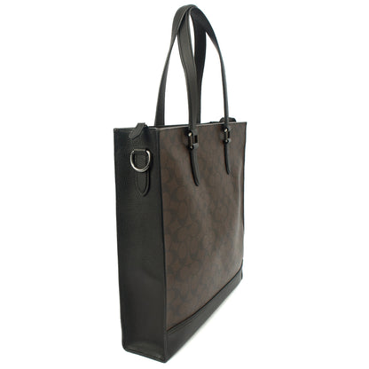 Coach Tote Graham Crossbody in Brown, Leather — Side View