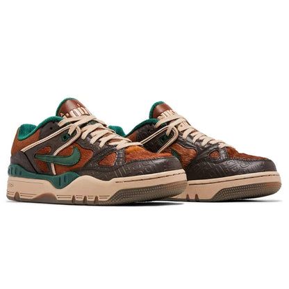 Nigo x Nike Air Force 3 Low 'Baroque Brown Fir' — UK 3 | EU 35.5 | US 3.5 — Back View