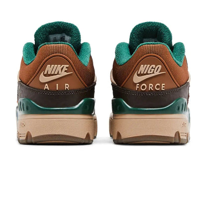 Nigo x Nike Air Force 3 Low 'Baroque Brown Fir' — UK 3 | EU 35.5 | US 3.5 — Top View