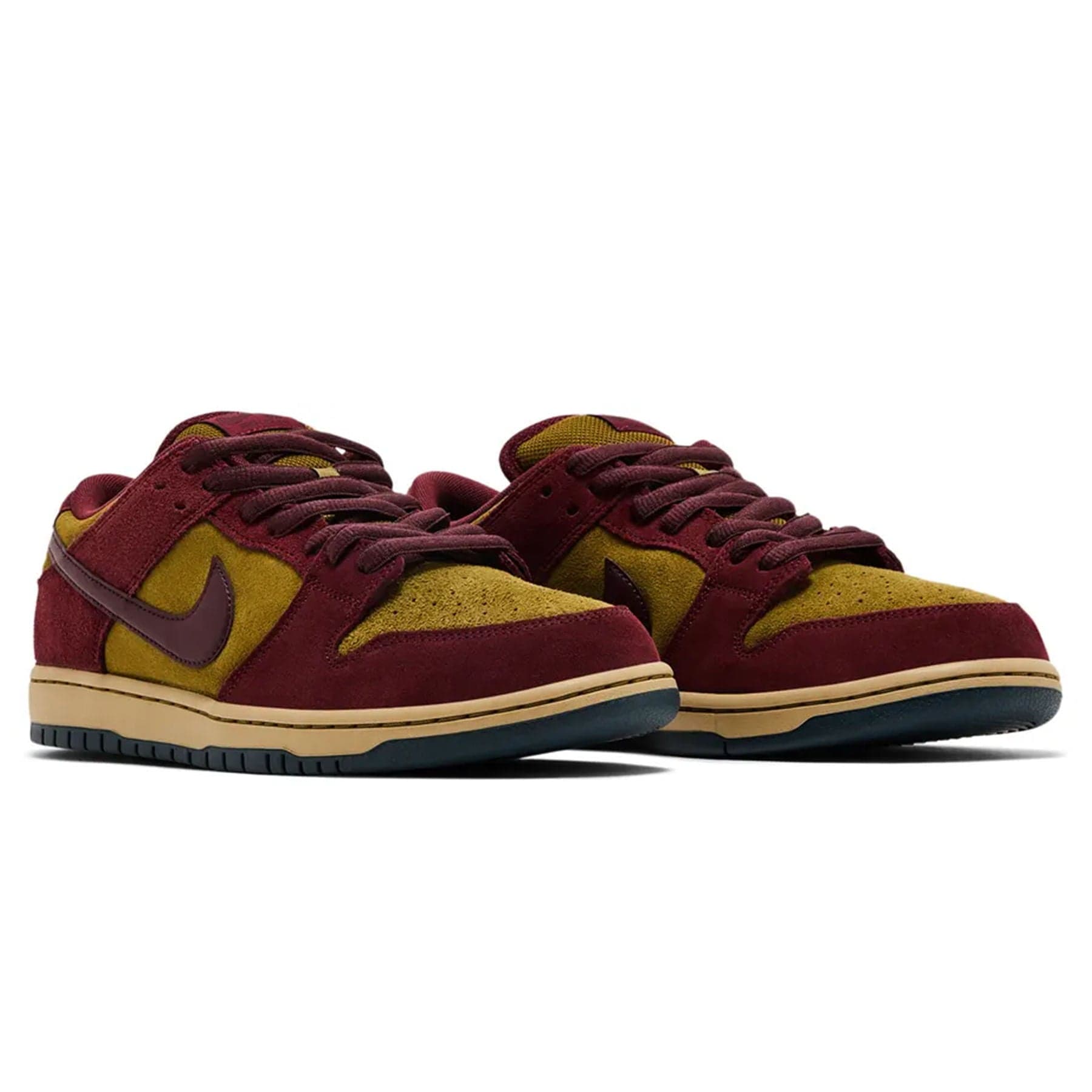 Nike Dunk Low SB 'Dark Team Red Olive Flak' — UK 3 | EU 35.5 | US 3.5 — Back View