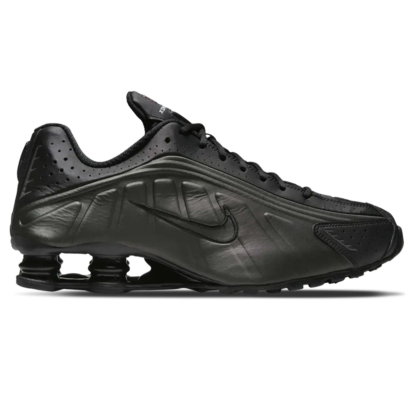 Nike Shox R4 'Triple Black' 2025 — UK 3 | EU 35.5 | US 3.5 — Side View