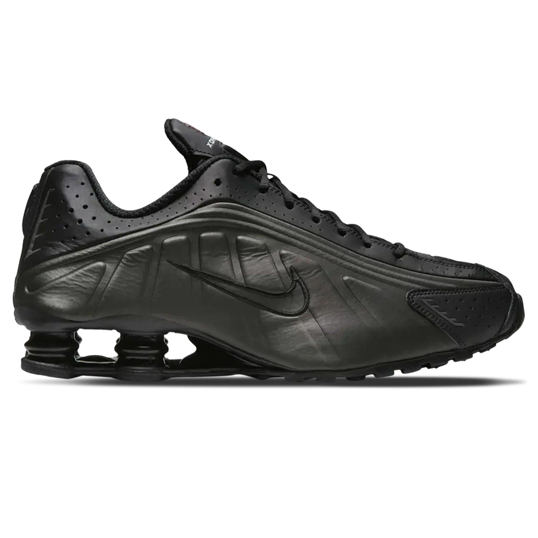 Nike Shox R4 'Triple Black' 2025 — UK 3 | EU 35.5 | US 3.5 — Side View