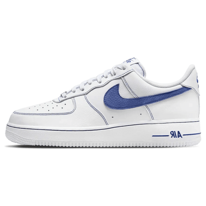Nike Air Force 1 '07 LV8 'White Deep Royal Blue' — UK 3 | EU 35.5 | US 3.5 — Front View