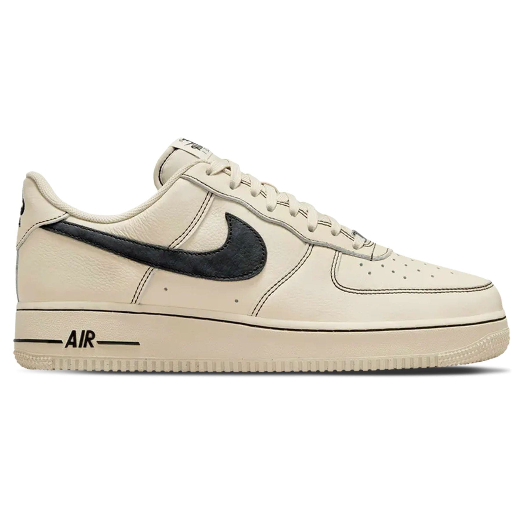 Nike Air Force 1 '07 LV8 'Light Khaki Black' — UK 3 | EU 35.5 | US 3.5 — Side View