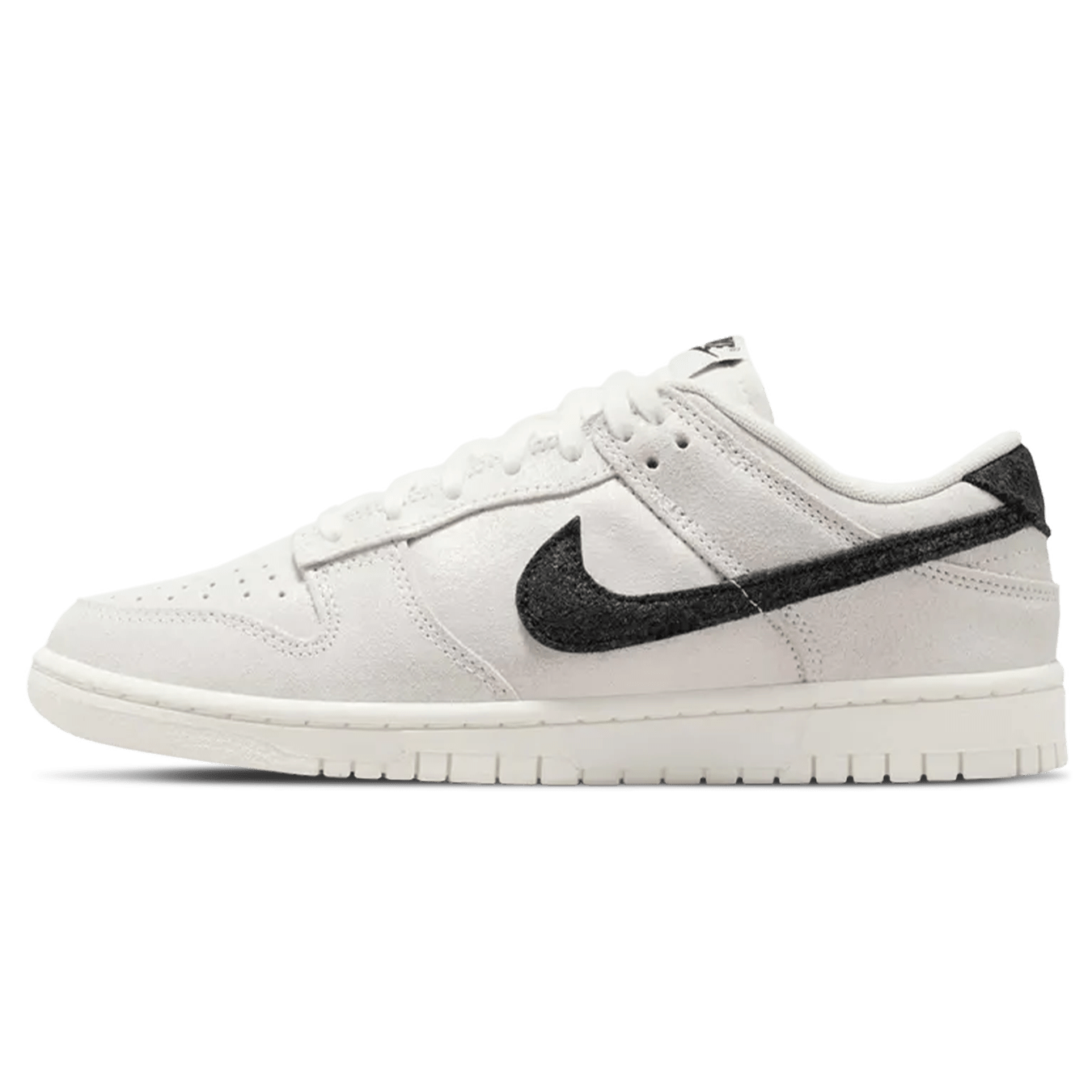 Nike Dunk Low SE Wmns 'White Glittery Suede' — UK 2.5 | EU 35.5 | US 5 — Front View