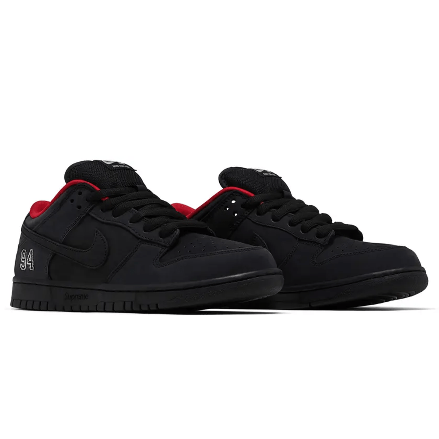 Nike Dunk Low SB x Supreme 'Black' — UK 3 | EU 35.5 | US 3.5 — Back View