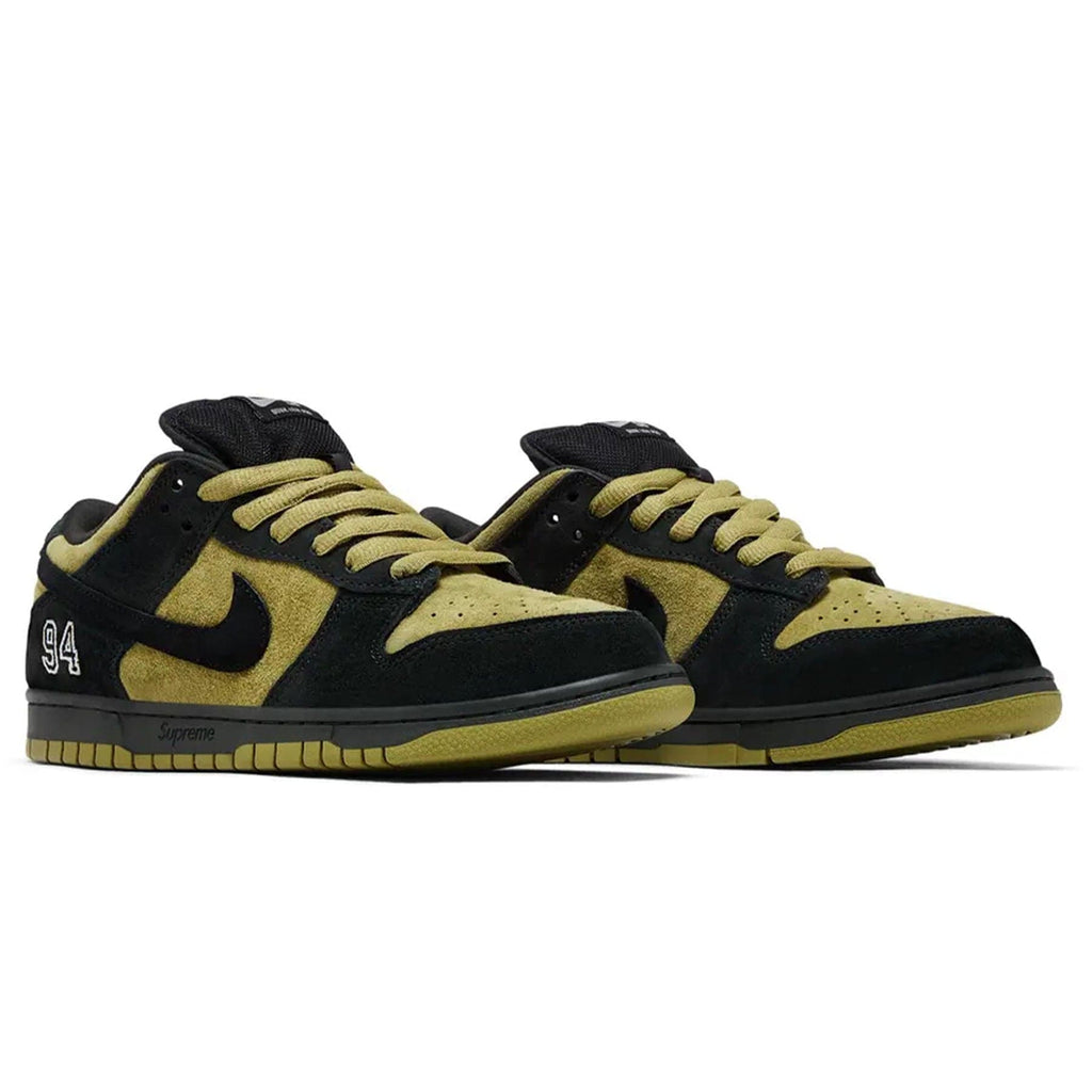 Nike Dunk Low SB x Supreme 'Camper Green' — UK 3 | EU 35.5 | US 3.5 — Back View