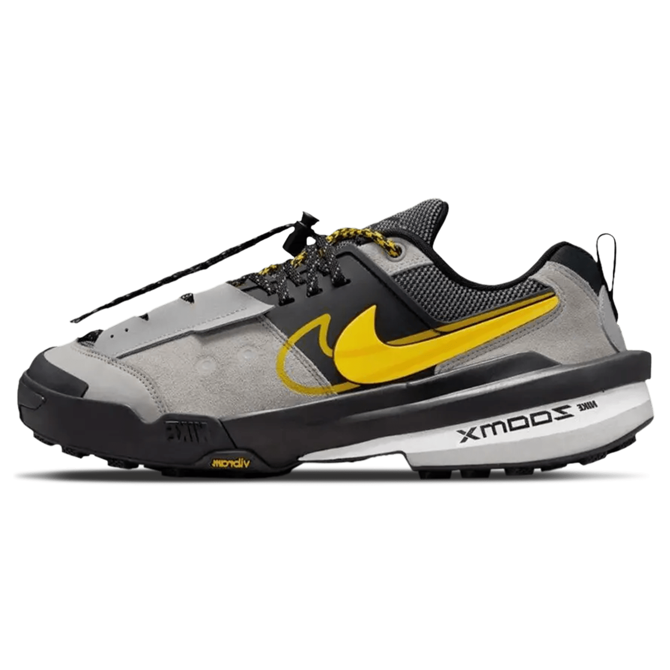 Sacai x Nike Zegamadome 'Matte Silver Tour Yellow' — UK 3 | EU 35.5 | US 3.5 — Front View