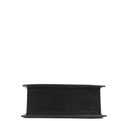 Jacquemus Top Handle Le Chiquito in Black, Leather — Top View