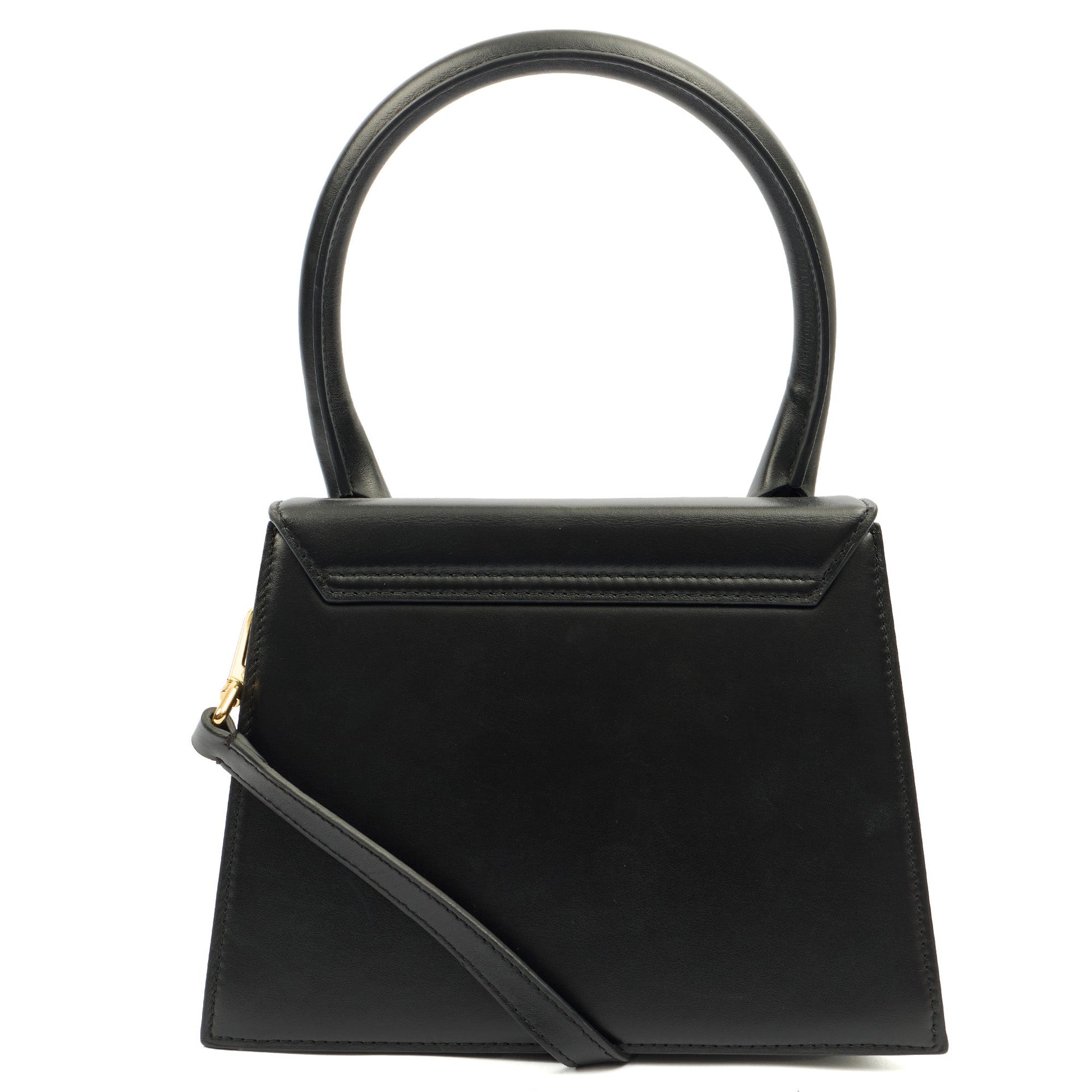 Jacquemus Top Handle Le Chiquito in Black, Leather — Alternate View 9