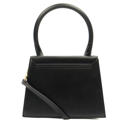 Jacquemus Top Handle Le Chiquito in Black, Leather — Alternate View 9