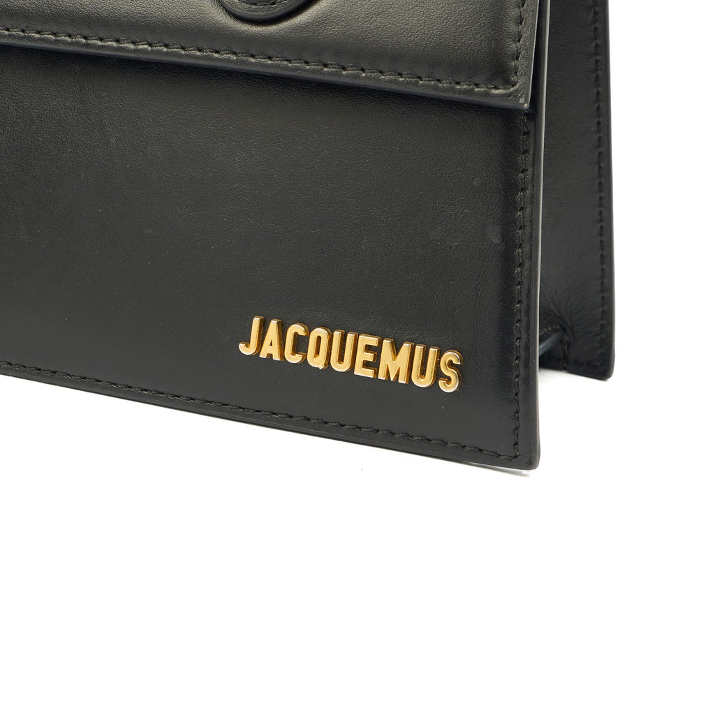 Jacquemus Top Handle Le Chiquito in Black, Leather — Lifestyle View
