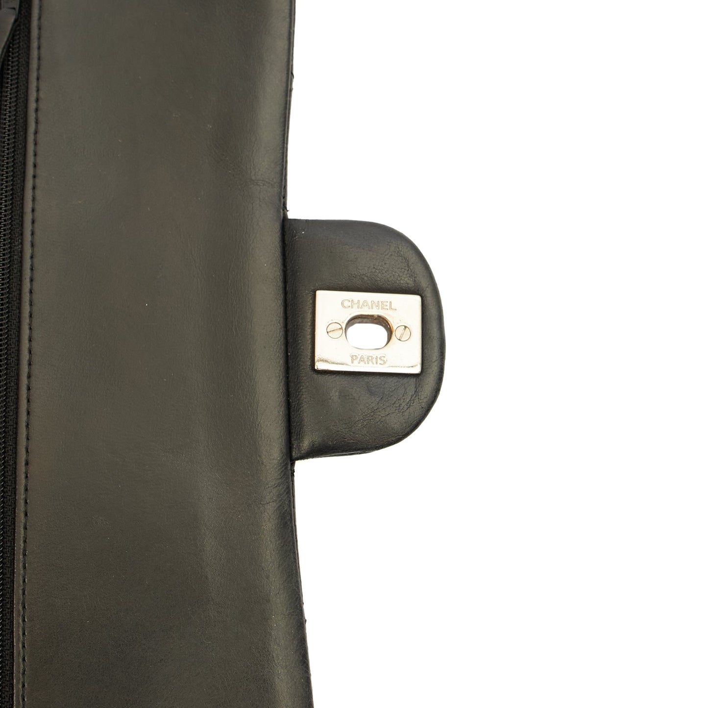 Chanel Cross Body Classic Double Flap - Medium in Black, Calfskin Leather — Alternate View 17