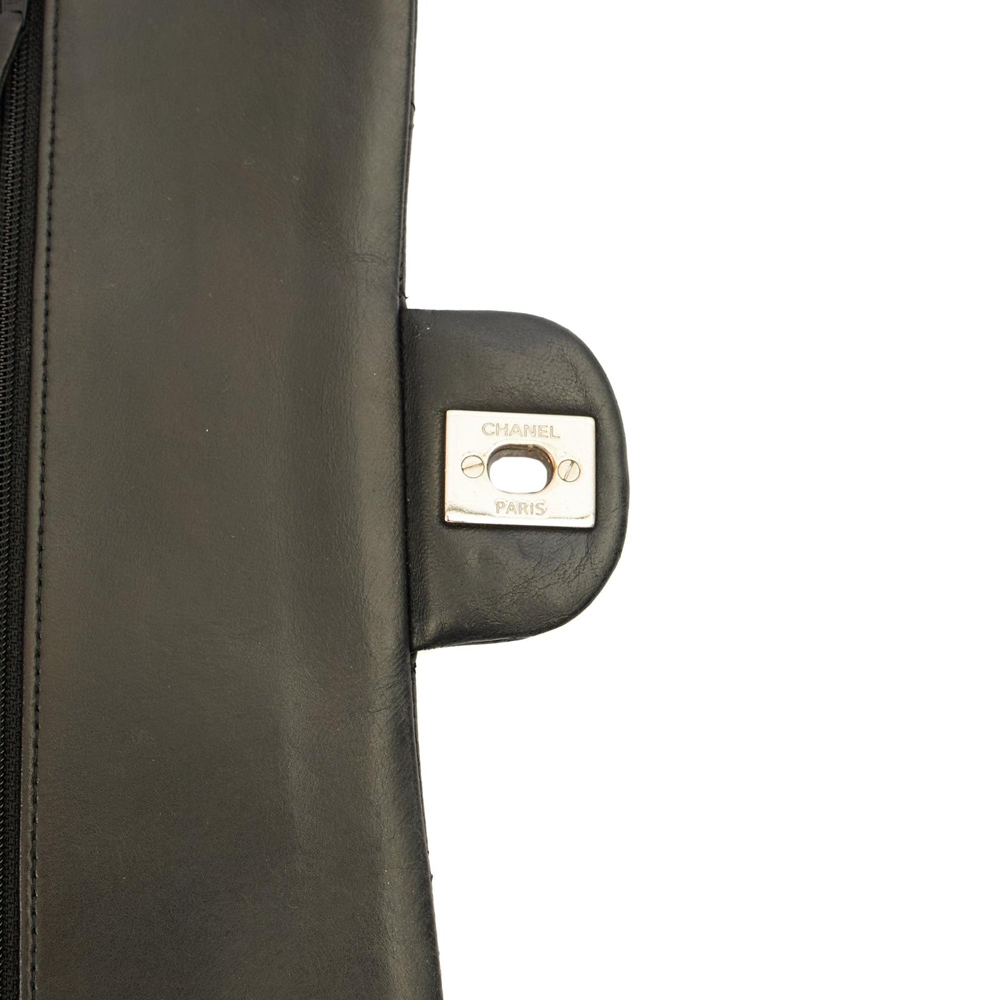 Chanel Cross Body Classic Double Flap - Medium in Black, Calfskin Leather — Alternate View 17