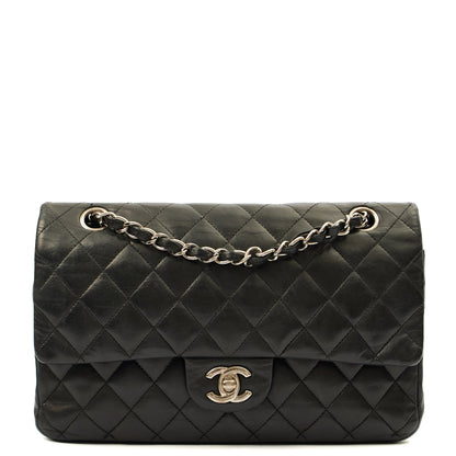 Chanel Cross Body Classic Double Flap - Medium in Black, Calfskin Leather — Alternate View 10