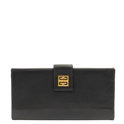 Givenchy Wallet Wallet in Black, Box Calfskin — Front View
