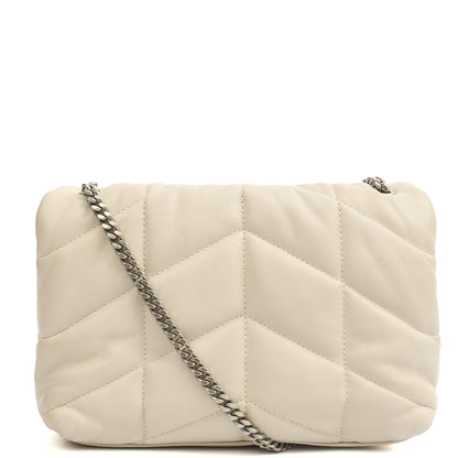 Saint Laurent Cross Body Puffer - Toy in Cream, Leather — Alternate View 15