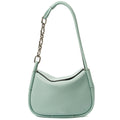 Mulberry Shoulder Bag Link Shoulder Bag in Green, Leather — Front View