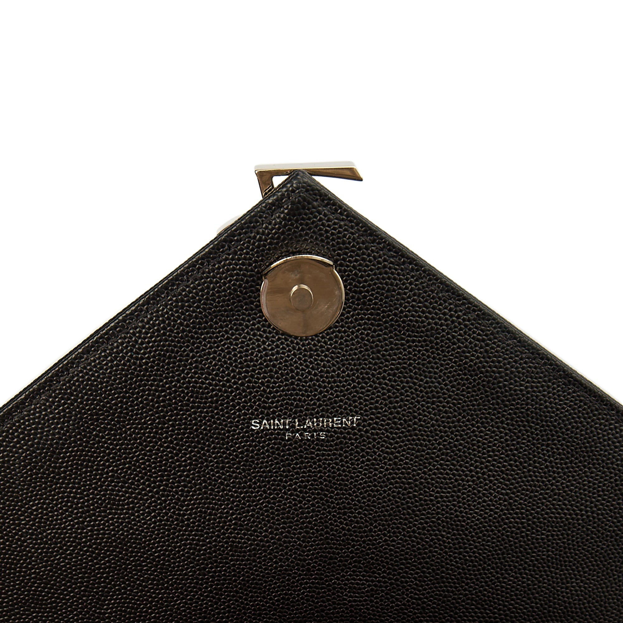 Saint Laurent Shoulder Bag Envelope - Large in Black, Calfskin Leather — Alternate View 8